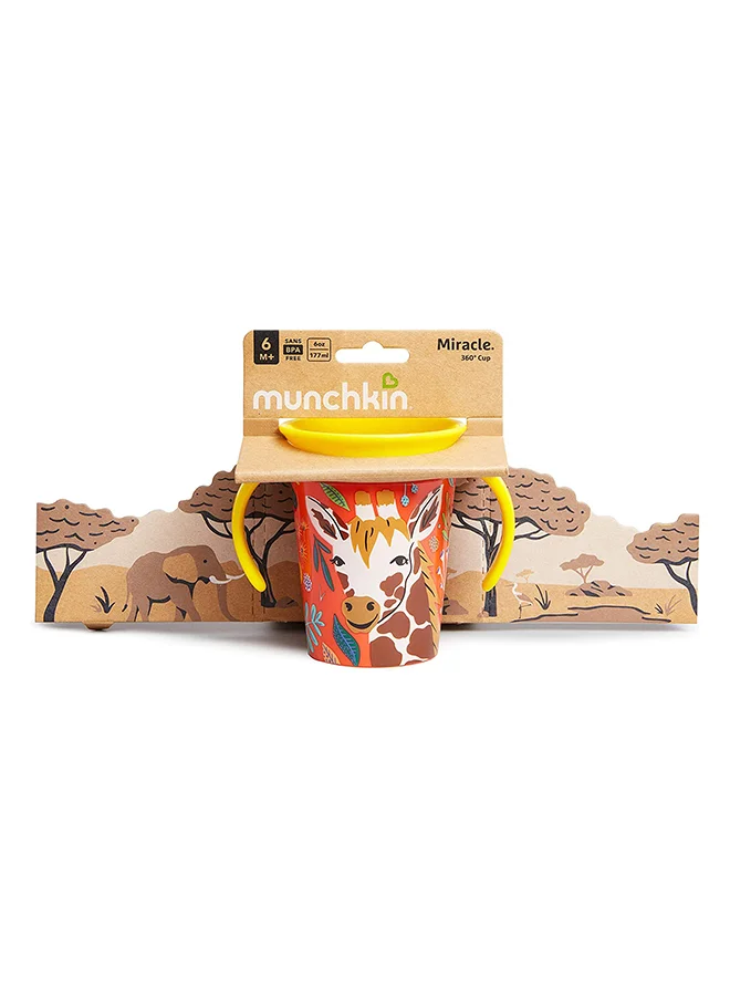 Munchkin Miracle 360° Wildlove Trainer Cup 6oz/177ml Giraffe