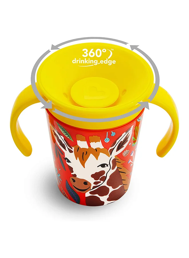 Munchkin Miracle 360° Wildlove Trainer Cup 6oz/177ml Giraffe