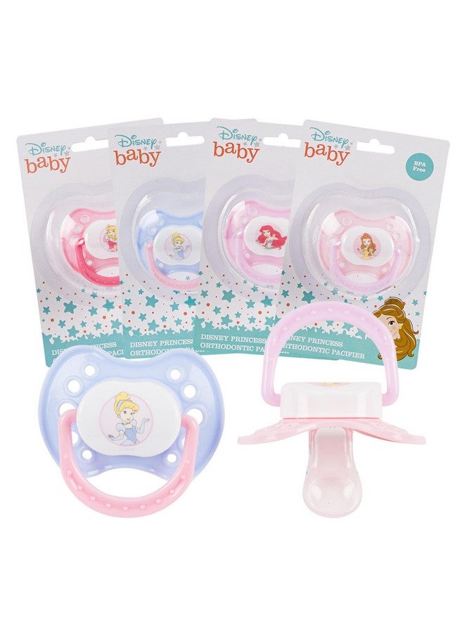 Disney طقم هدايا بيبي من ديزني برينسيس، هدايا حفلات استقبال المواليد للبنات محايدة - 8 قطع من أساسيات المواليد مع جرس، زجاجة، مصاصة، ملصقات ألبوم قصاصات، والمزيد - Image 3