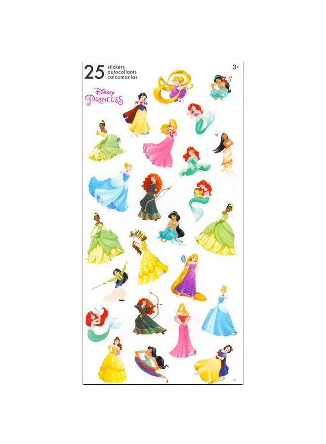 Disney طقم هدايا بيبي من ديزني برينسيس، هدايا حفلات استقبال المواليد للبنات محايدة - 8 قطع من أساسيات المواليد مع جرس، زجاجة، مصاصة، ملصقات ألبوم قصاصات، والمزيد - Image 5