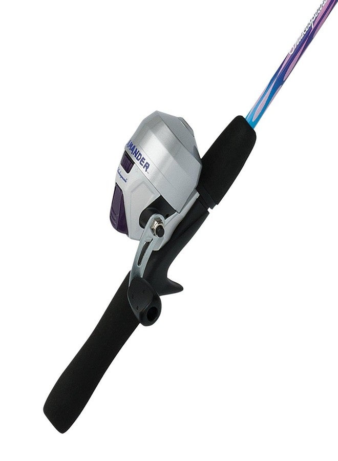 Shakespeare 1367024 Salamander Spincast Combo, 6, 1 Bearing, 4'6" Length, 2Piece Rod, Light, Pink, Right Hand - Image 1