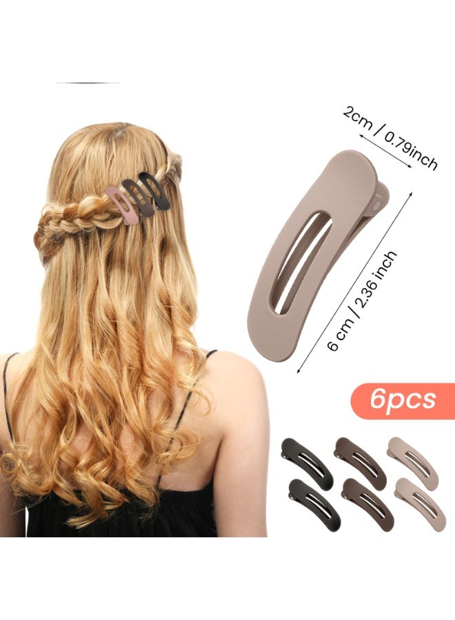 6 Pcs Flat Hair Clips Small, Ymapinc 2.36 Inch Matte Barrettes for Women, Mini Clips for Thin/Fine Hair, Styling Accessories for Bangs & Flyaways - Image 2