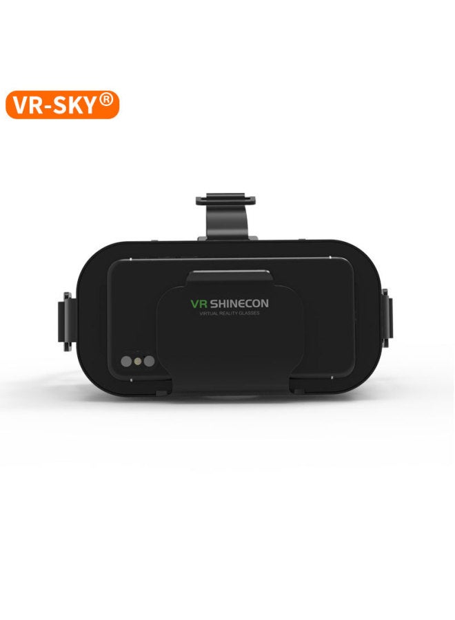Shinecon VR Glasses Virtual Reality Headset With Earphones Mobile Phone Version 3D Gaming Smart Glasses For Adults And Students-Color:G05pro English X3 Gamepad - Image 3