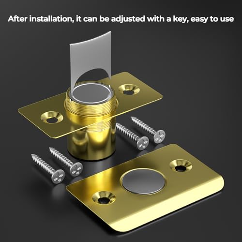 Tonitrui Silent Door Ball Catch, Adjustable Strong Magnet Door Catch,Using Completely noiseless,Perfectly Replacing The Old Ball Catch(Gold 2 Pack, Upgraded Version) - Image 5