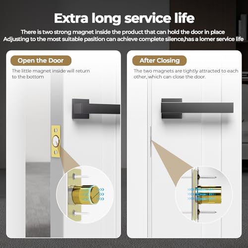 Tonitrui Silent Door Ball Catch, Adjustable Strong Magnet Door Catch,Using Completely noiseless,Perfectly Replacing The Old Ball Catch(Gold 2 Pack, Upgraded Version) - Image 4