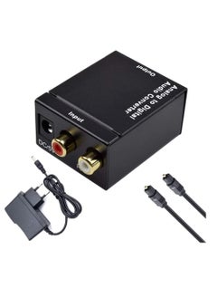 Analog to Digital Converter L/R RCA Analog to SPDIF Coaxial Optical Toslink Digital Audio Converter Adapter