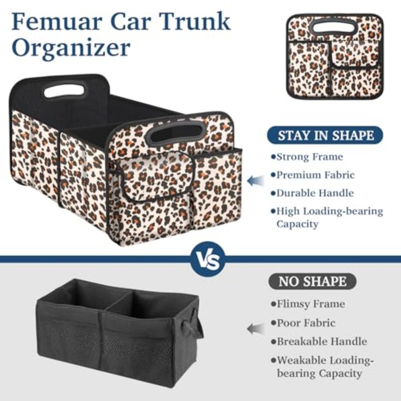 Car Trunk Organizer, Trunk Storage Organizer with Capacity Waterproof Collapsible Trunk Organizer for Car Suv/Jeep/Sedan - Image 3