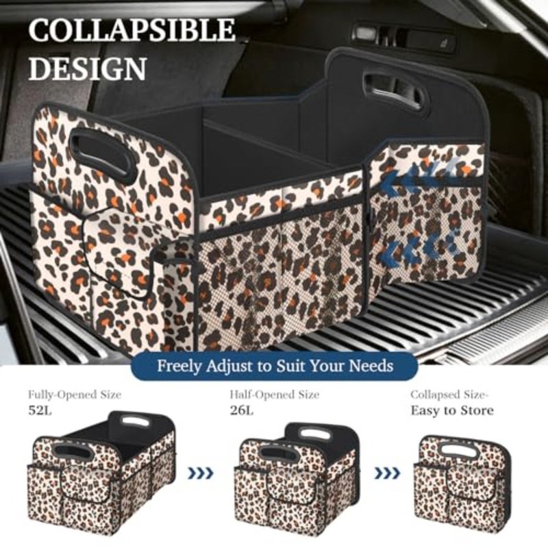 Car Trunk Organizer, Trunk Storage Organizer with Capacity Waterproof Collapsible Trunk Organizer for Car Suv/Jeep/Sedan - Image 4