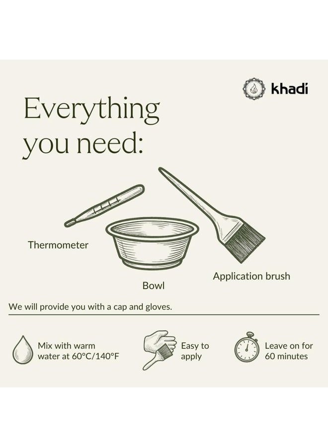 khadi ASH BROWN Natural Hair Color - Natural cosmetics - hair color for matte & medium brown - plant hair color - 100% herbal, natural & vegan - 3.5 oz - Image 5