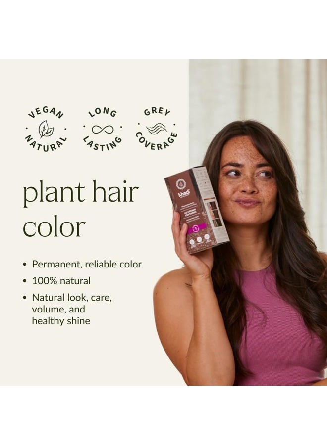khadi ASH BROWN Natural Hair Color - Natural cosmetics - hair color for matte & medium brown - plant hair color - 100% herbal, natural & vegan - 3.5 oz - Image 3