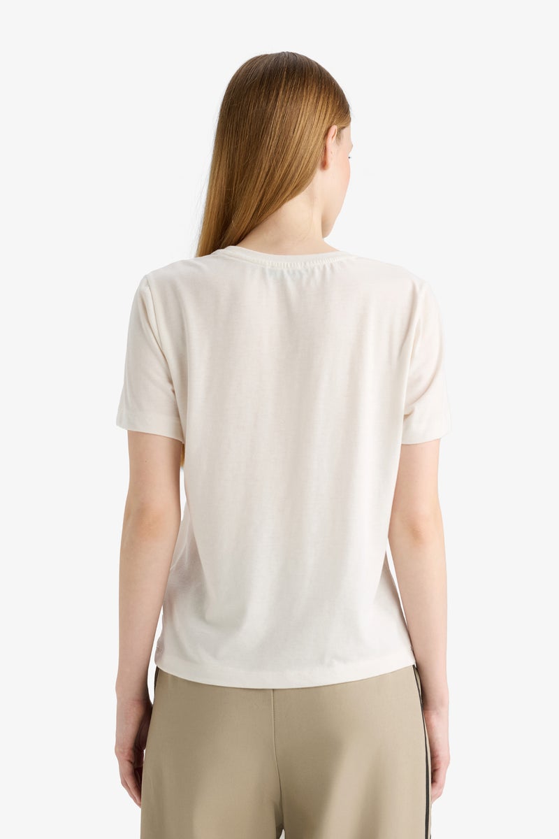 DeFacto Woman Regular Fit Short Sleeve T  - Image 4