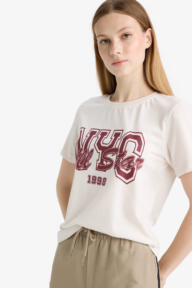 DeFacto Woman Regular Fit Short Sleeve T  - Image 1