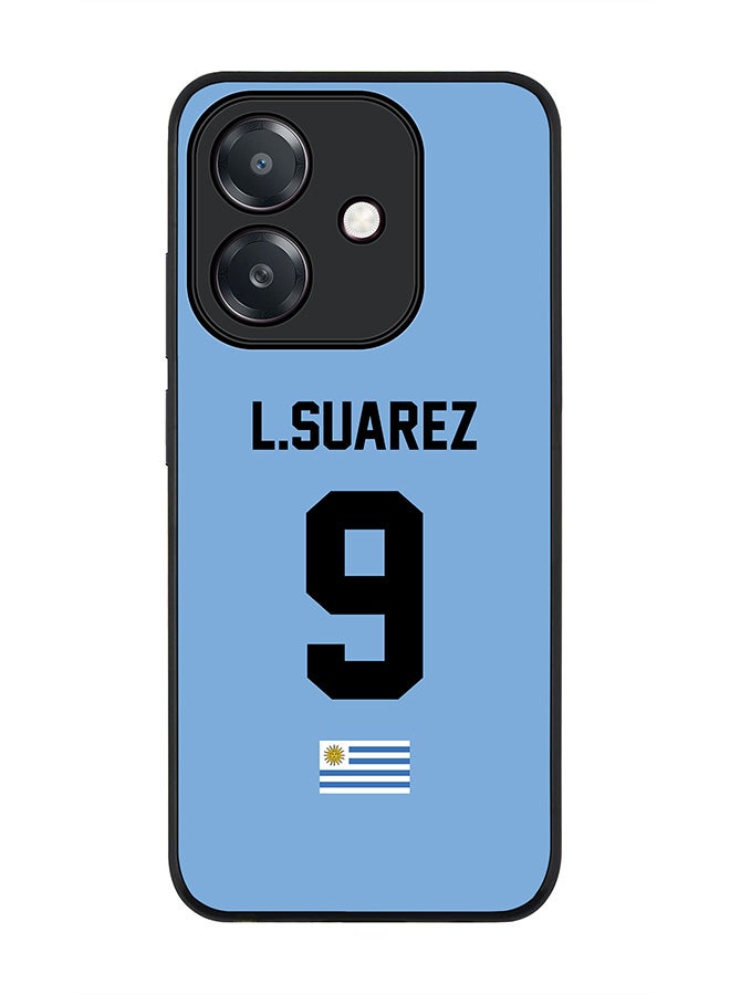 Stylizedd For Oppo A5i Case,Slim fit Camera Protection, Shockproof Thin Phone cover  - Football - Uruguay ,  L.Suarez