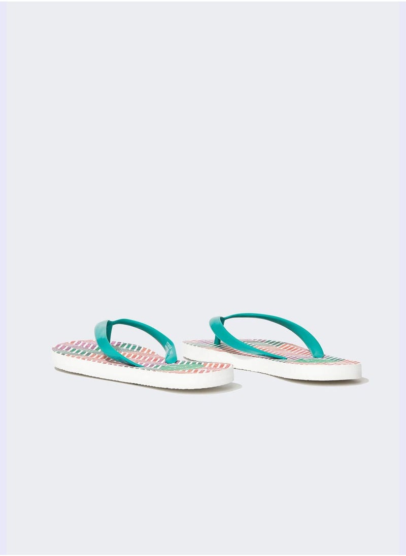 DeFacto - Nefes İstanbul X Defacto Design Flat Sole Flip Flop - Image 1
