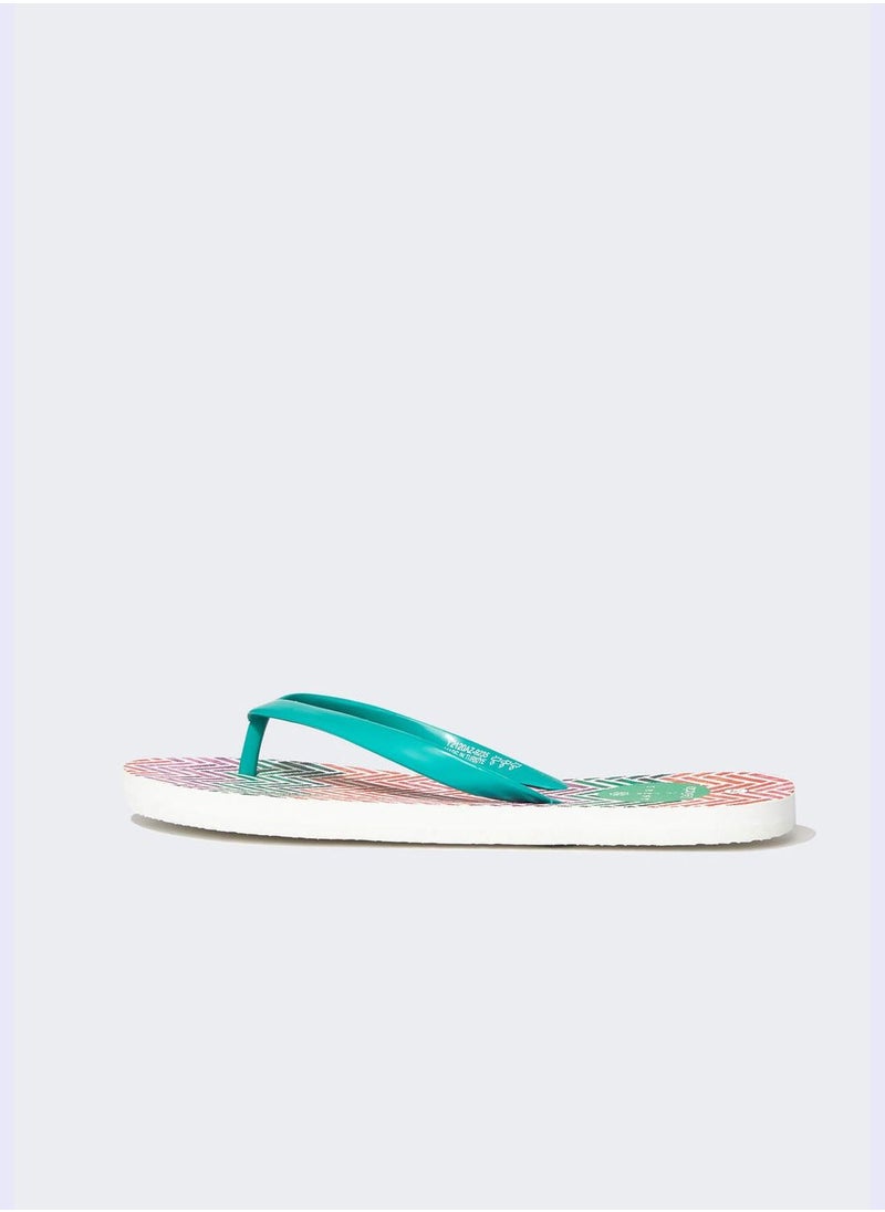 DeFacto - Nefes İstanbul X Defacto Design Flat Sole Flip Flop - Image 1