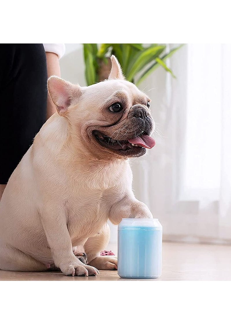 SOLARAE Pet Paw Cleaner Set Portable Dog Washer Cup Towel Soft Silicone Bristles for Cleaning Dirty and Muddy - Image 2