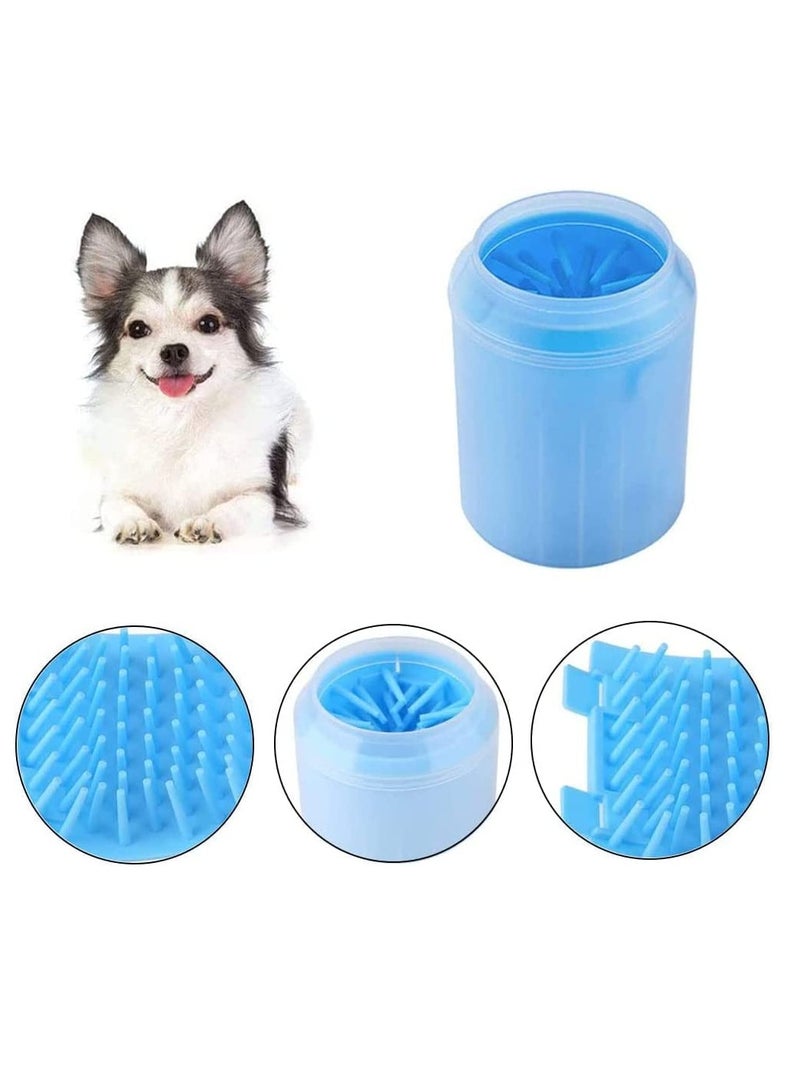SOLARAE Pet Paw Cleaner Set Portable Dog Washer Cup Towel Soft Silicone Bristles for Cleaning Dirty and Muddy - Image 5