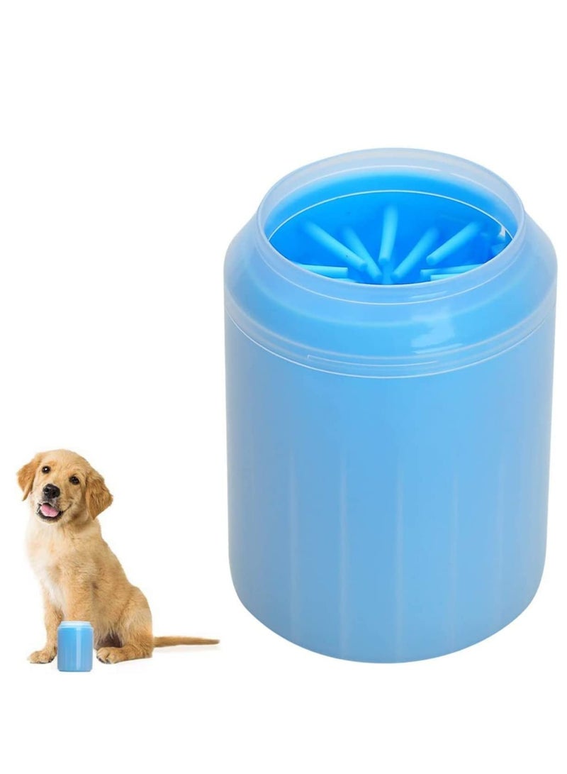 SOLARAE Pet Paw Cleaner Set Portable Dog Washer Cup Towel Soft Silicone Bristles for Cleaning Dirty and Muddy - Image 1
