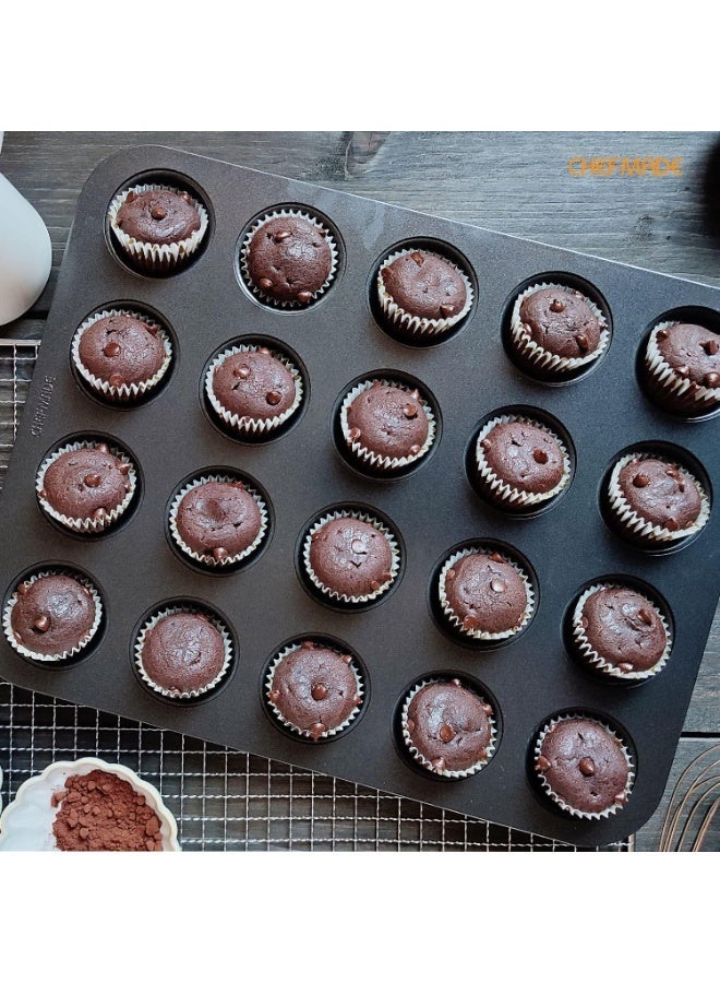 CHEFMADE Nonstick Mini Muffin Pan & Cupcake Pan, 20 Cavity - Image 2