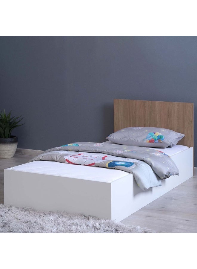 Pan Home داكوستا 1 × سرير أطفال 205 سم طول × 96 سم عرض 81 سم ارتفاع | مادة لوحة اللوحة | مقاس مفرد | أبيض  - Image 4