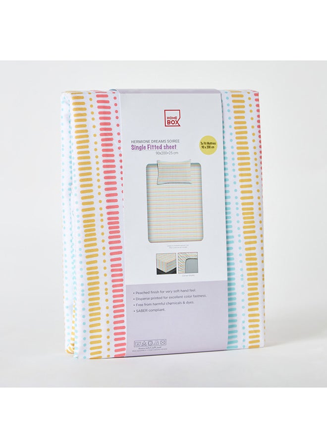 Home Box - Hermione Dreams Soiree Single Microfibre Fitted Sheet 90 x 25 x 200 cm - Image 1