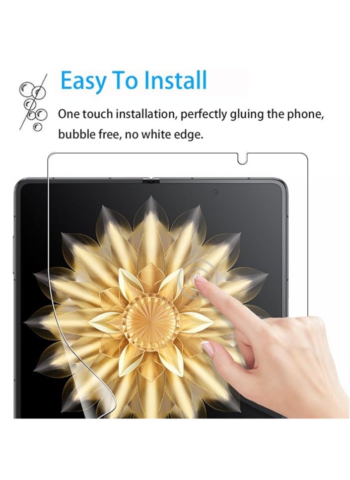 General - For Honor Magic V2 screen protector, 2 x 9H hardness external tempered glass + 2 soft TPU inner protectors + 2 camera protectors, scratch resistant - Image 1