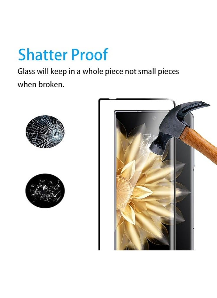 General - For Honor Magic V2 screen protector, 2 x 9H hardness external tempered glass + 2 soft TPU inner protectors + 2 camera protectors, scratch resistant - Image 1
