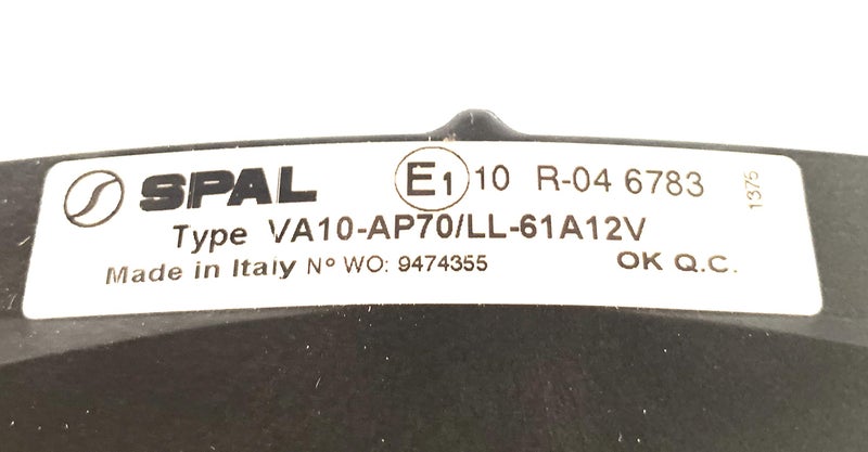SPAL 30102029 12" Fan Puller Curved Blades 12 Volt High-Performance 1328 cfm VA10-AP70/LL-61A - Image 4