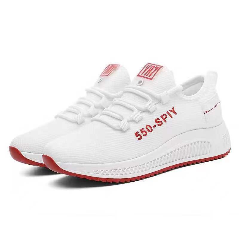 2019 Summer Womens Mesh Sneakers Breathable Canvas Shoes 550-white [single shoes]] 550-white [single shoes]]
