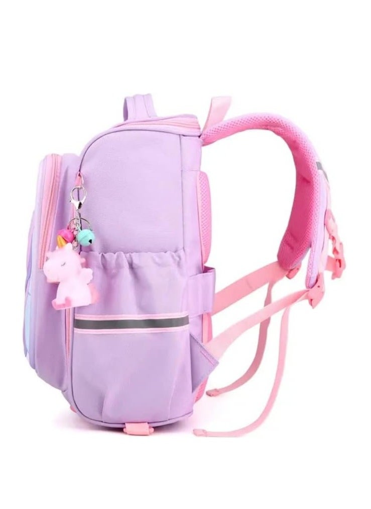 Generic - Children Trolley School Bags Large Capacity Kids' Bookbag Students Rolling Backpack Travel Wheeled Kids' Luggage Bag for Elementary Girls Schoolbag - Image 1