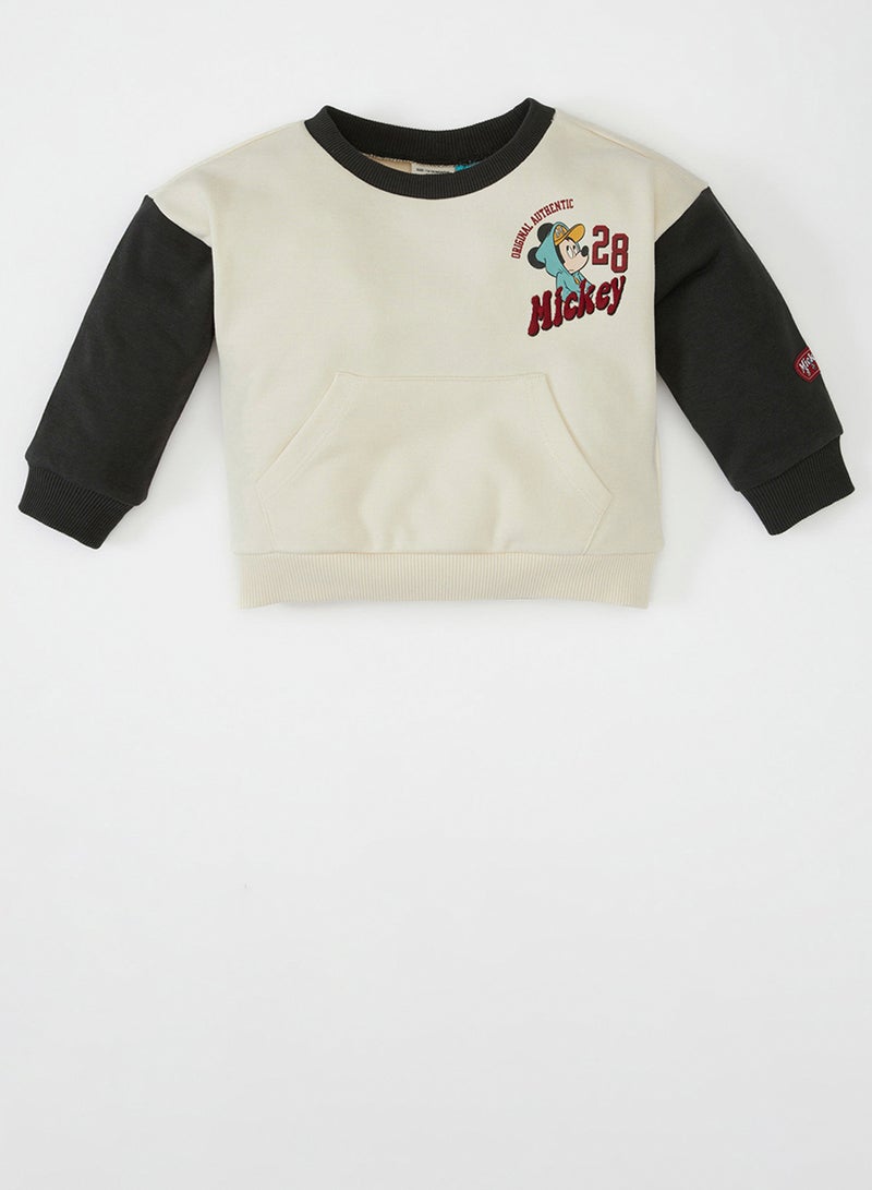 DeFacto Disney Mickey & Minnie Crew Neck Sweatshirt  - Image 1