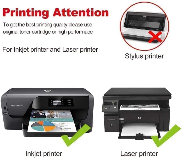 BPA 16 Sheets Printable Vinyl Sticker Paper - Image 4