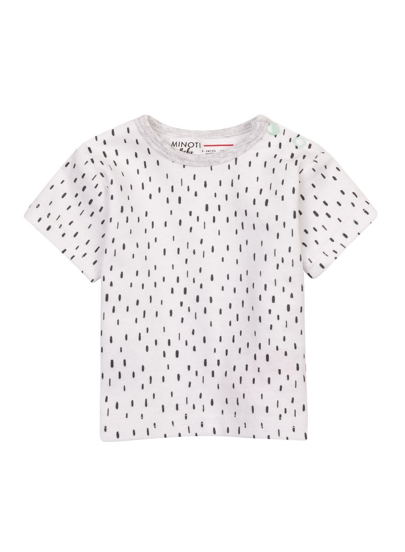 MINOTI Baby 3-Pack T-Shirts with Shoulder Snaps and Print - Image 2