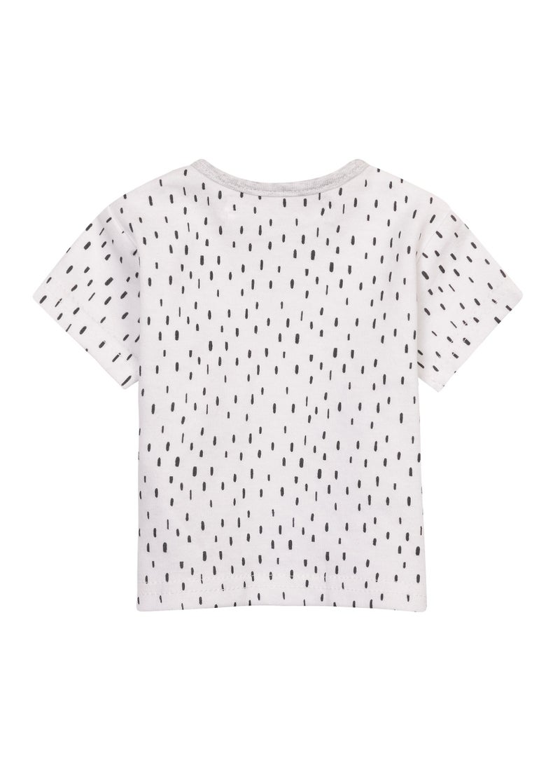 MINOTI Baby 3-Pack T-Shirts with Shoulder Snaps and Print - Image 3