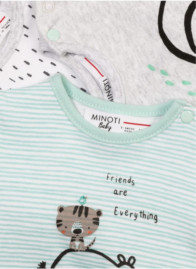 مينوتي Baby A Set Of Three Cotton T-Shirts