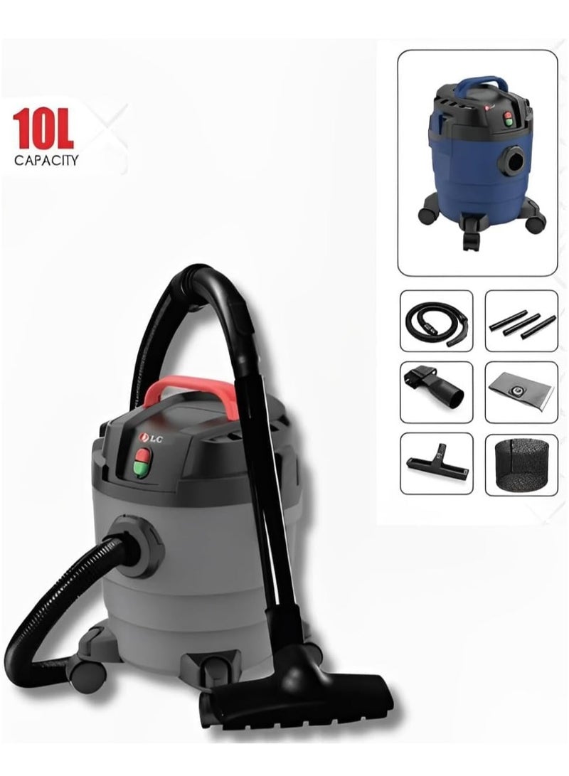 DLC 10L Wet & Dry Vacuum Cleaner with Full Accessories - 2 Year Warranty - Image 3