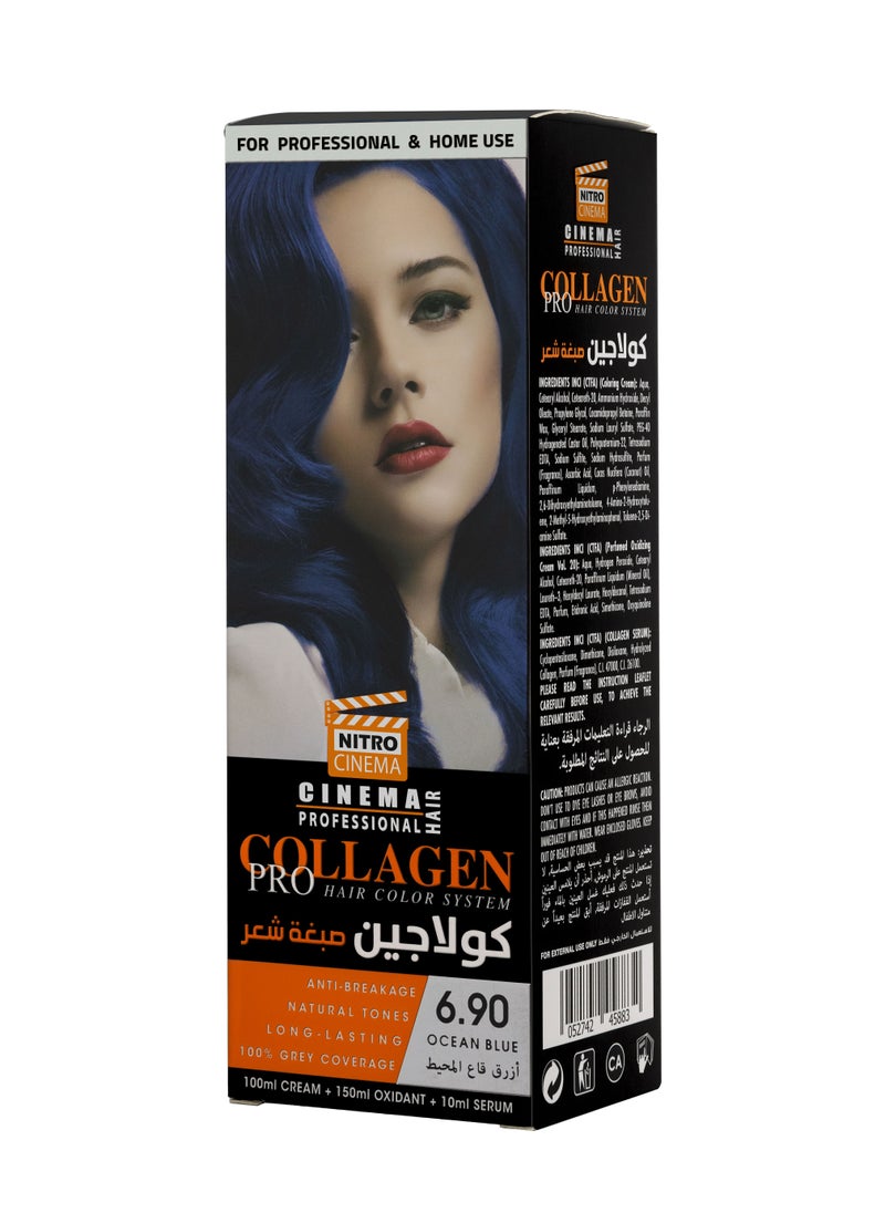 نيترو سينما  كولاجين صبغة شعر لون ازرق قاع المحيط 6.90  - Image 1