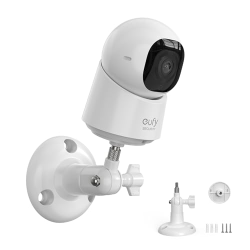 VOMENC Adjustable Wall Mount Compatible with eufy Security Indoor Cam c210 and eufy Indoor Cam C220/eufy Indoor Cam E30 Cameras（White） - Image 1