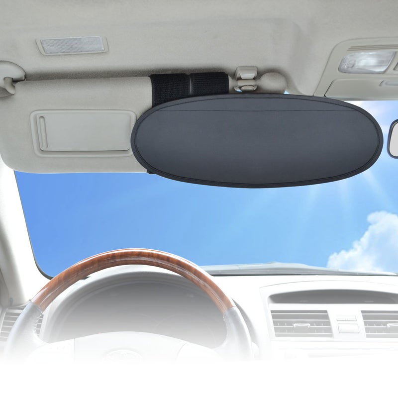 WANPOOL Anti-Glare Anti-Dazzle Vehicle Visor Sunshade Extender Sun Blocker for Cars, Vans and Trucks (Silver) - 2 Pieces - Image 4