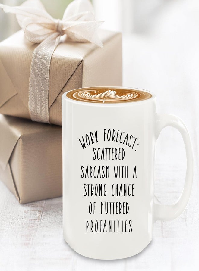 MQPPKJ Work Forecast Coffee Mug, Funny Coffee Mugs for Women Men Boss Coworkers Friends Birthday Christmas Thanksgiving Gag Gifts, Going Away Farewell Gifts 12oz - Image 3