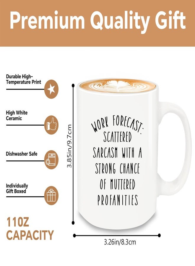 MQPPKJ Work Forecast Coffee Mug, Funny Coffee Mugs for Women Men Boss Coworkers Friends Birthday Christmas Thanksgiving Gag Gifts, Going Away Farewell Gifts 12oz - Image 2