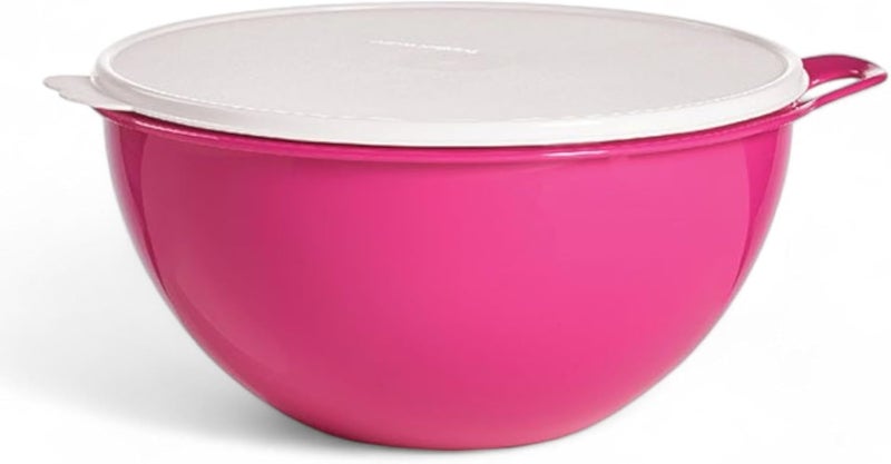 Tupperware Thatsa Bowl Mixing Bowl 32 Cups 78L Hot Pink with White Seal - Image 1