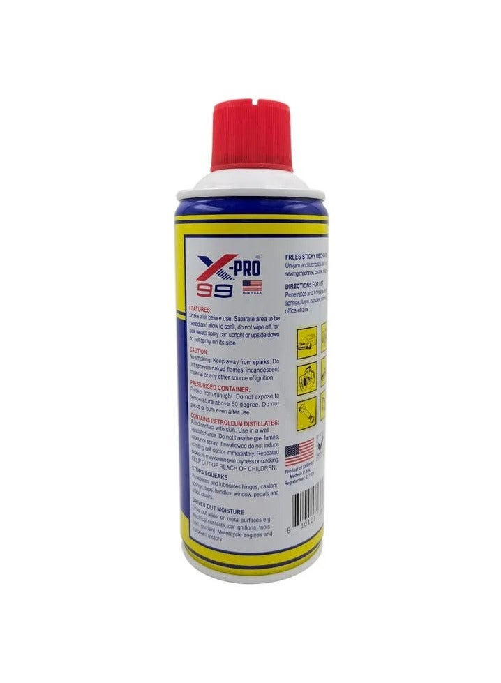 X Pro 99 Anti-Rust Spray Lubricants Heavy Duty Multi-purpose Lubricant Antirust Spray 450ml Xpro99 X99-80 - Image 5
