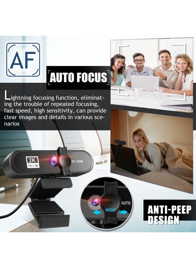 General 2k/4k beauty autofocus computer camera HD network USB live webcam drive-free  - Image 4