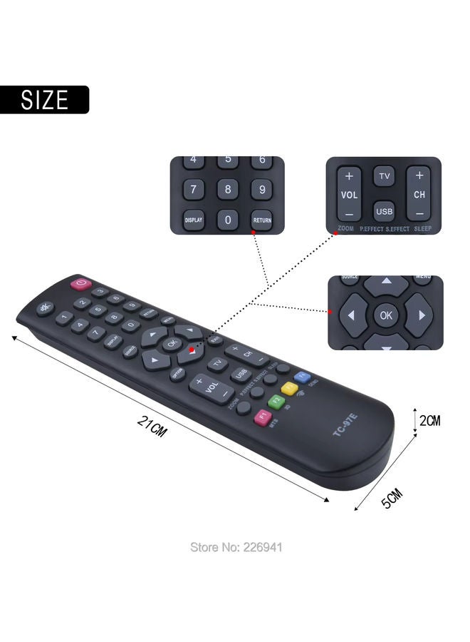 OMETTER جهاز التحكم عن بعد TC-97E لاستخدامه مع تلفاز TCL LED LCD 06-520W37-B000X RC3000E01 RC3000E02 08-RC3000E-RM201AA جهاز التحكم عن بعد ERISSON - Image 5