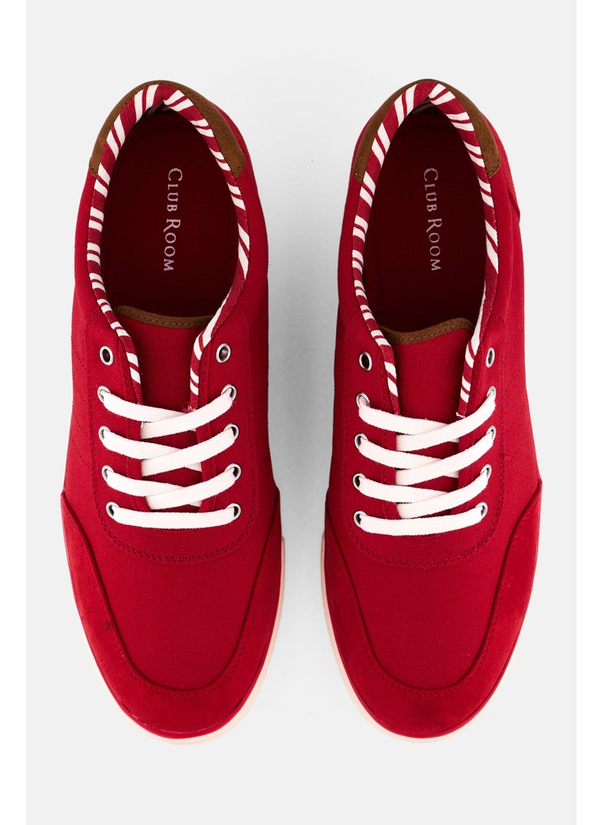 Club Room - Men Cameron Lace Up Casual Shoes, Red - Image 1