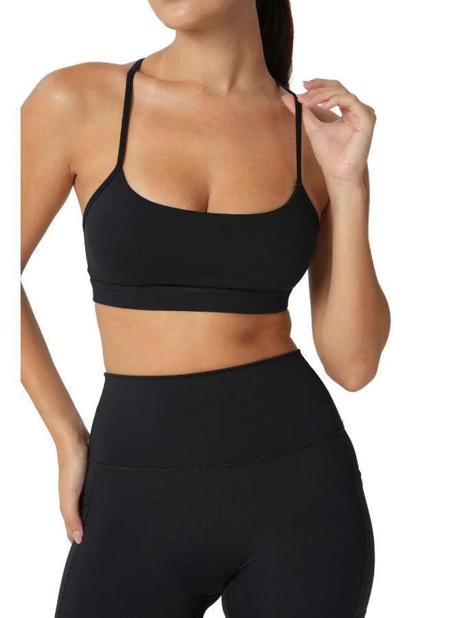 موهوكي موهوكي حمالة صدر رياضية Olivia Backless Sports Bra - أسود