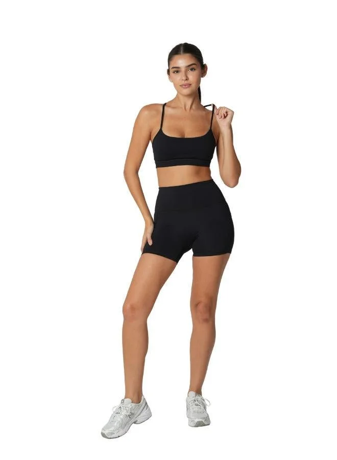 Mohuki Black Olivia Backless Sports Bra for Women | Best Price UAE