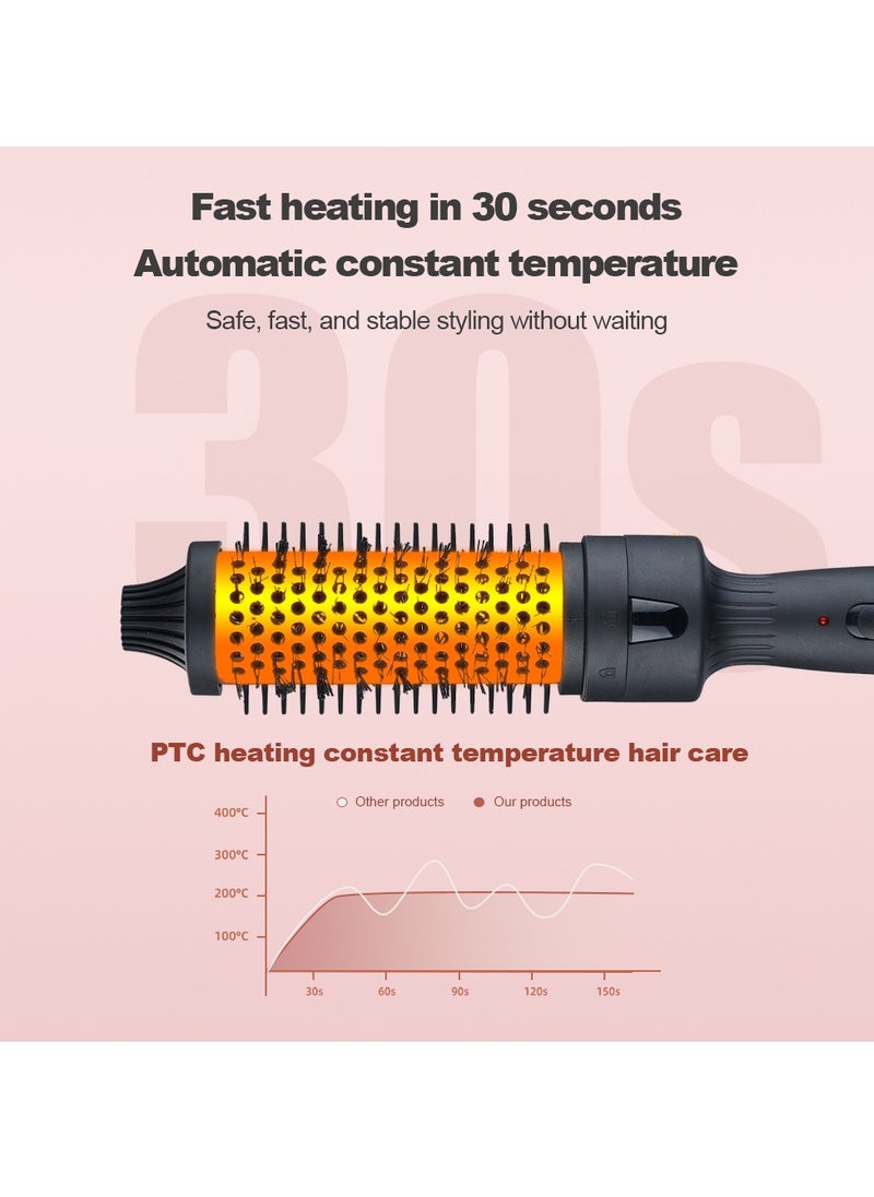 Generic - Thermal Brush for Blowout Look, 1.5 Inch Ionic Thermal Round Brush Makes Hair Smoother Get Natural Curls, Dual Voltage, Easy to Use, 30S Fast Heating - Image 1