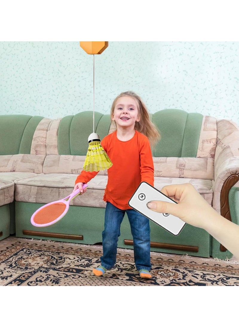 CMGTYYD Badminton Training Rebound Device Selfs Study Badminton Trainer Single-Player Badminton Rebound Trainer Portable Badminton Practice Equipment With Remote Control  - Image 4